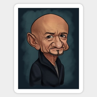 Sir Ben Kingsley caricature Sticker